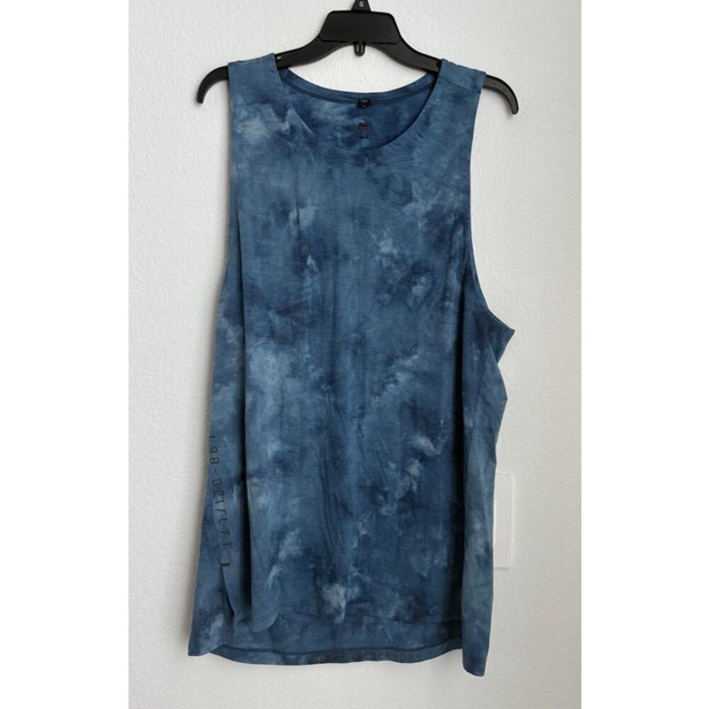 Mens Lululemon Always Agile Tank Blue Diamond Dye Size XL - Picture 2 of 5